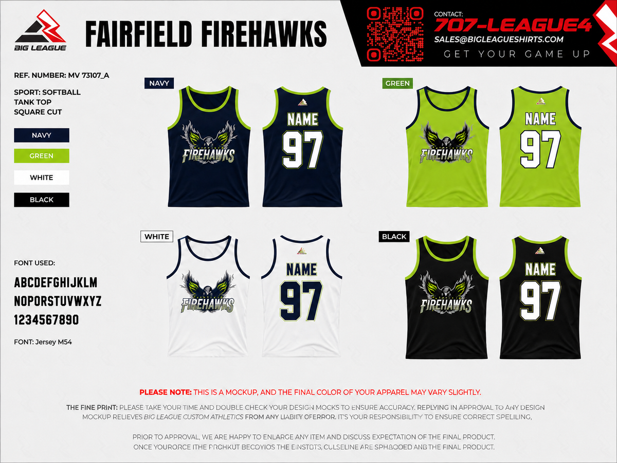 Fanwear Tank Top / Choose color on next screen