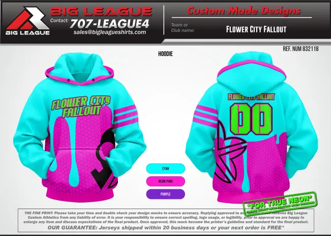 Hoodie w/ Neon