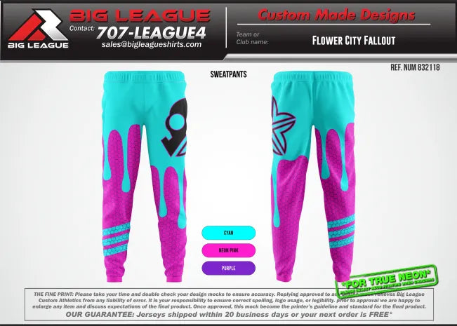 Sweatpants w/ Neon