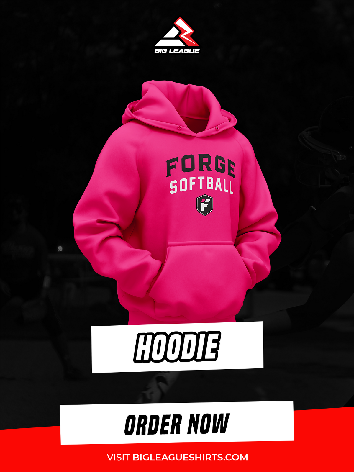 Hoodie / Hot Pink