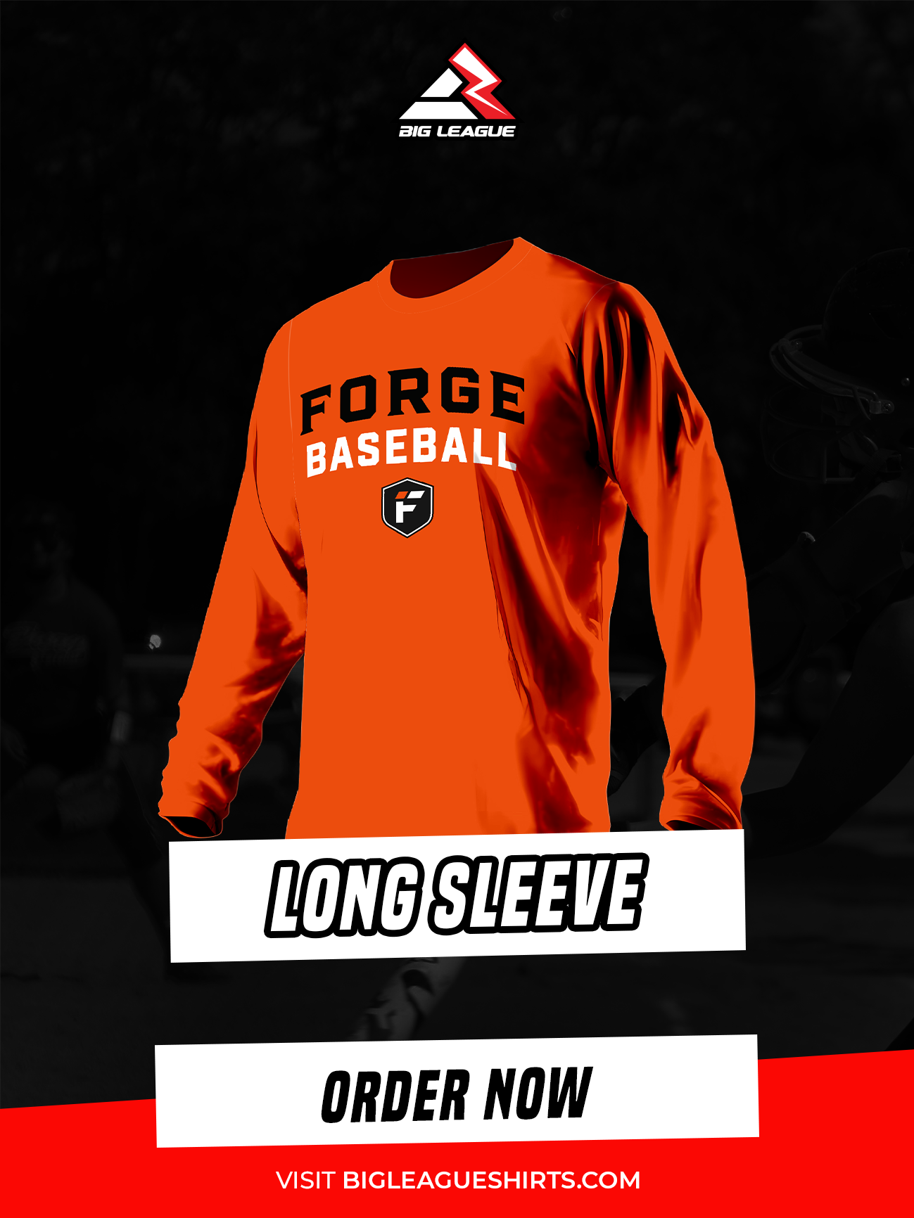 Crew Neck (Long Sleeve) / Orange