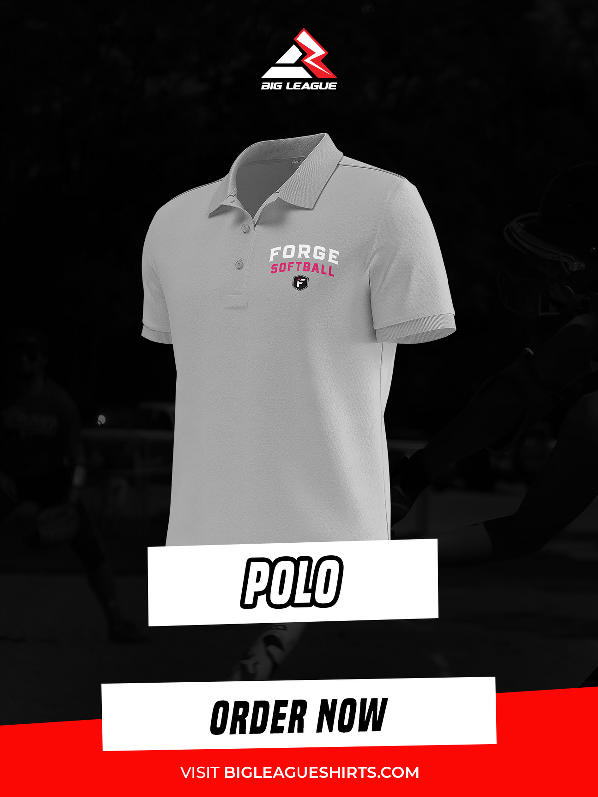 Two Button Polo Shirts / Grey