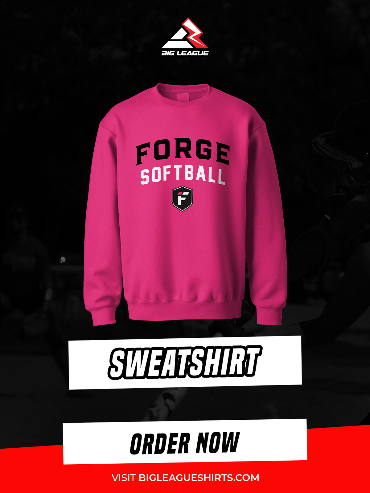Sweat Shirt / Hot Pink