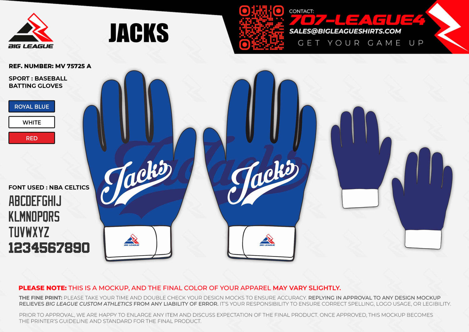 Batting Gloves / Blue