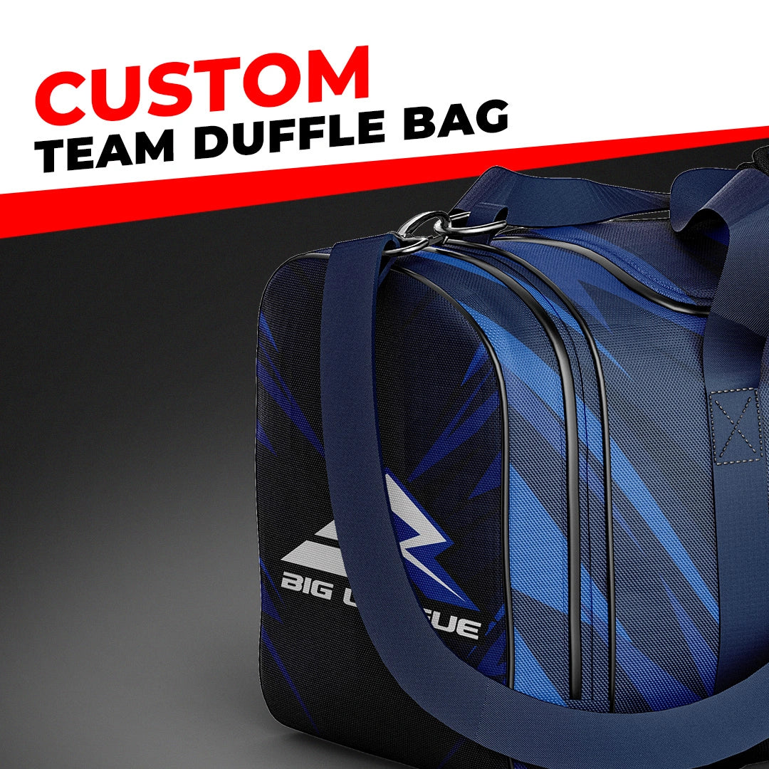 Blue Pattern Duffle Bag