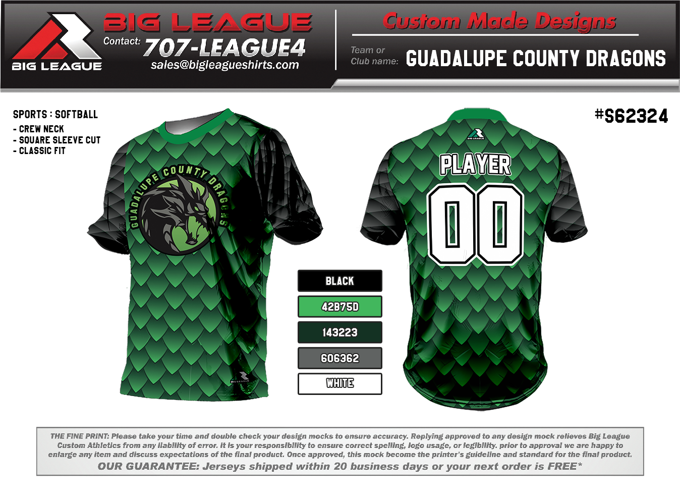 Dragons - Crew Neck Green