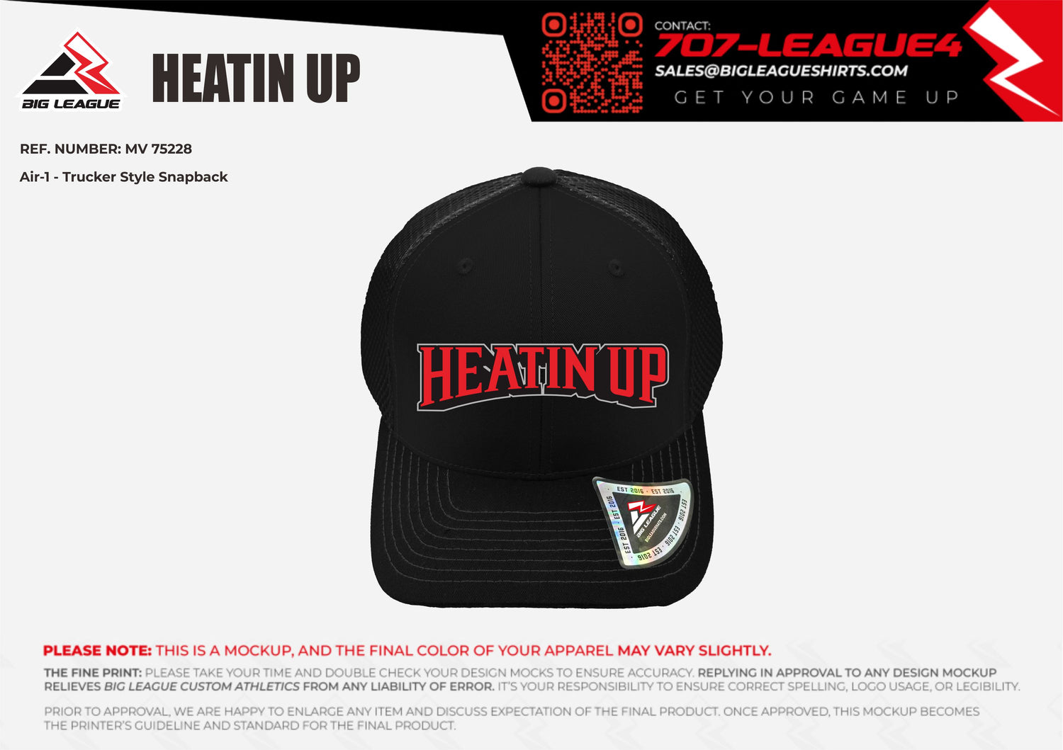 Hat (minimum of 6) / Black