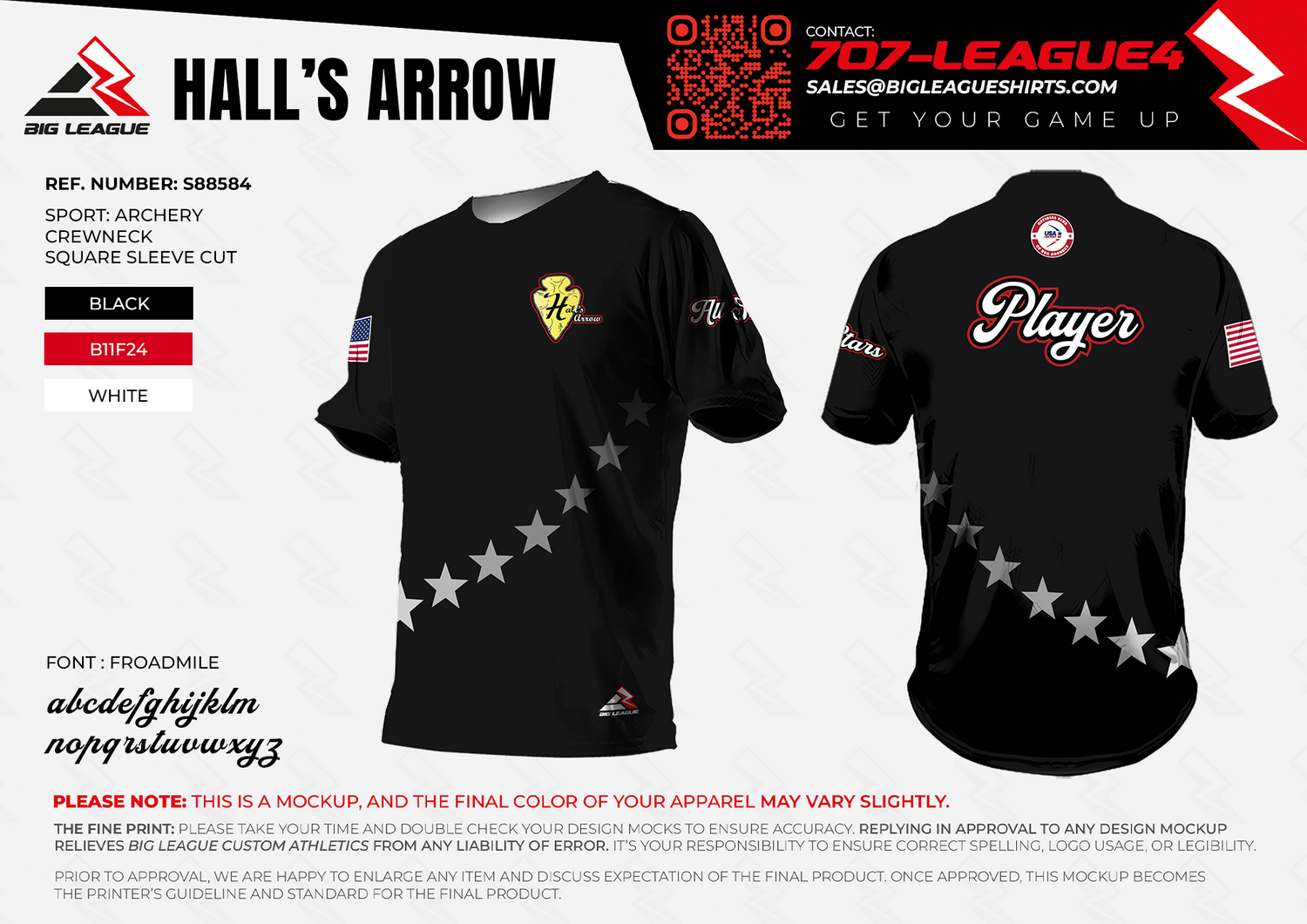 ALL STAR Crew Neck / BLACK