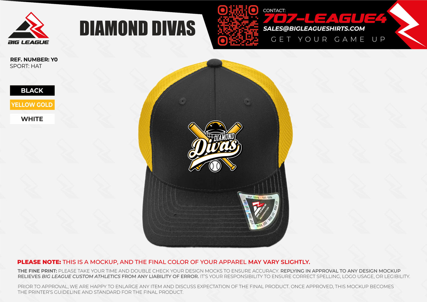 Hat (Minimum of 6) / Black