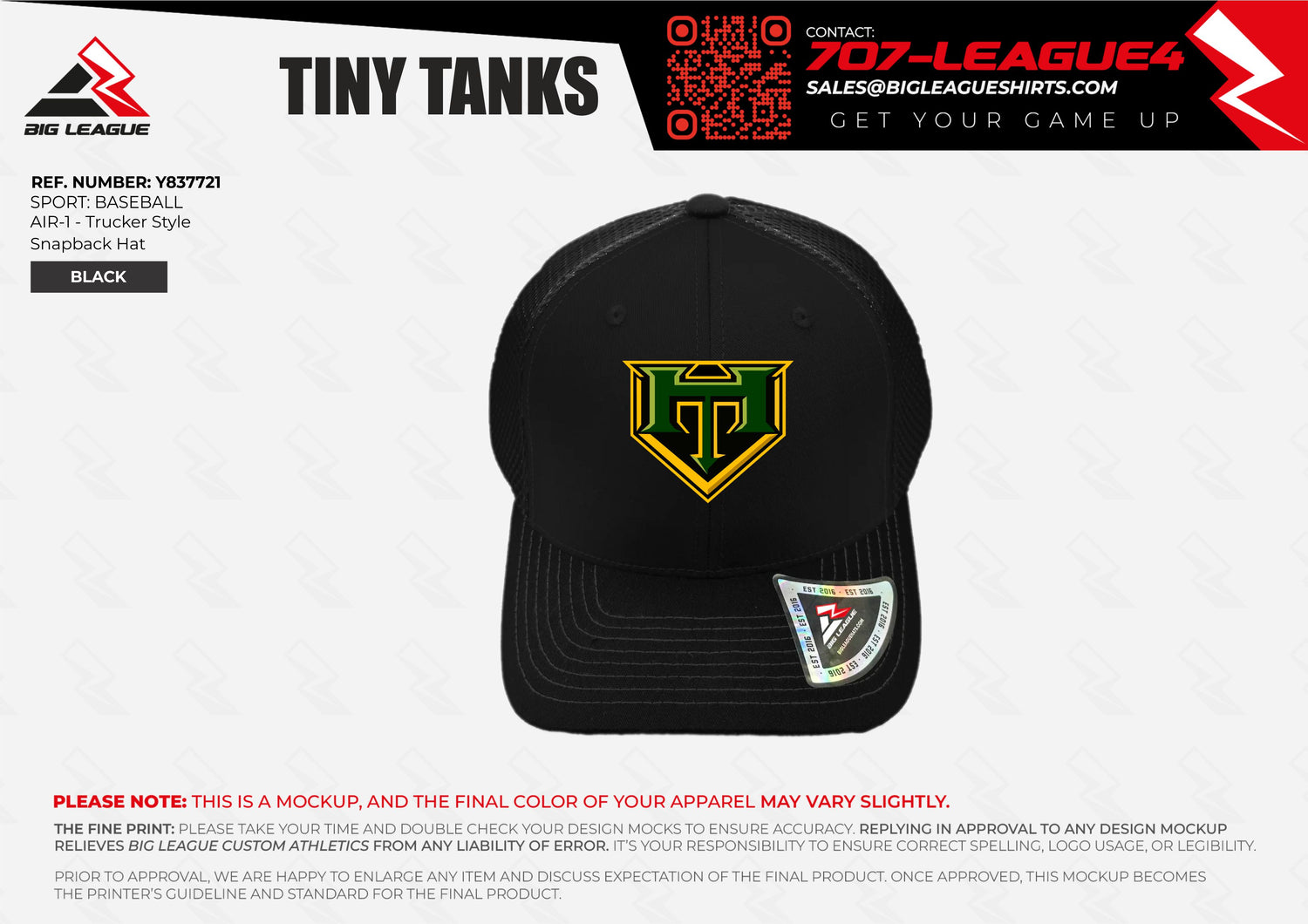 Hat (minimum of 6)