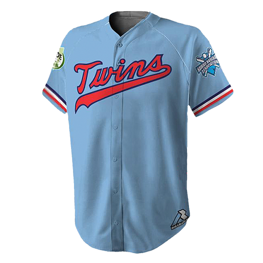 Twins Full Button - Baseball