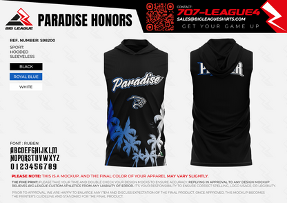 Paradise Honors HS Panthers 7v7 Team Store