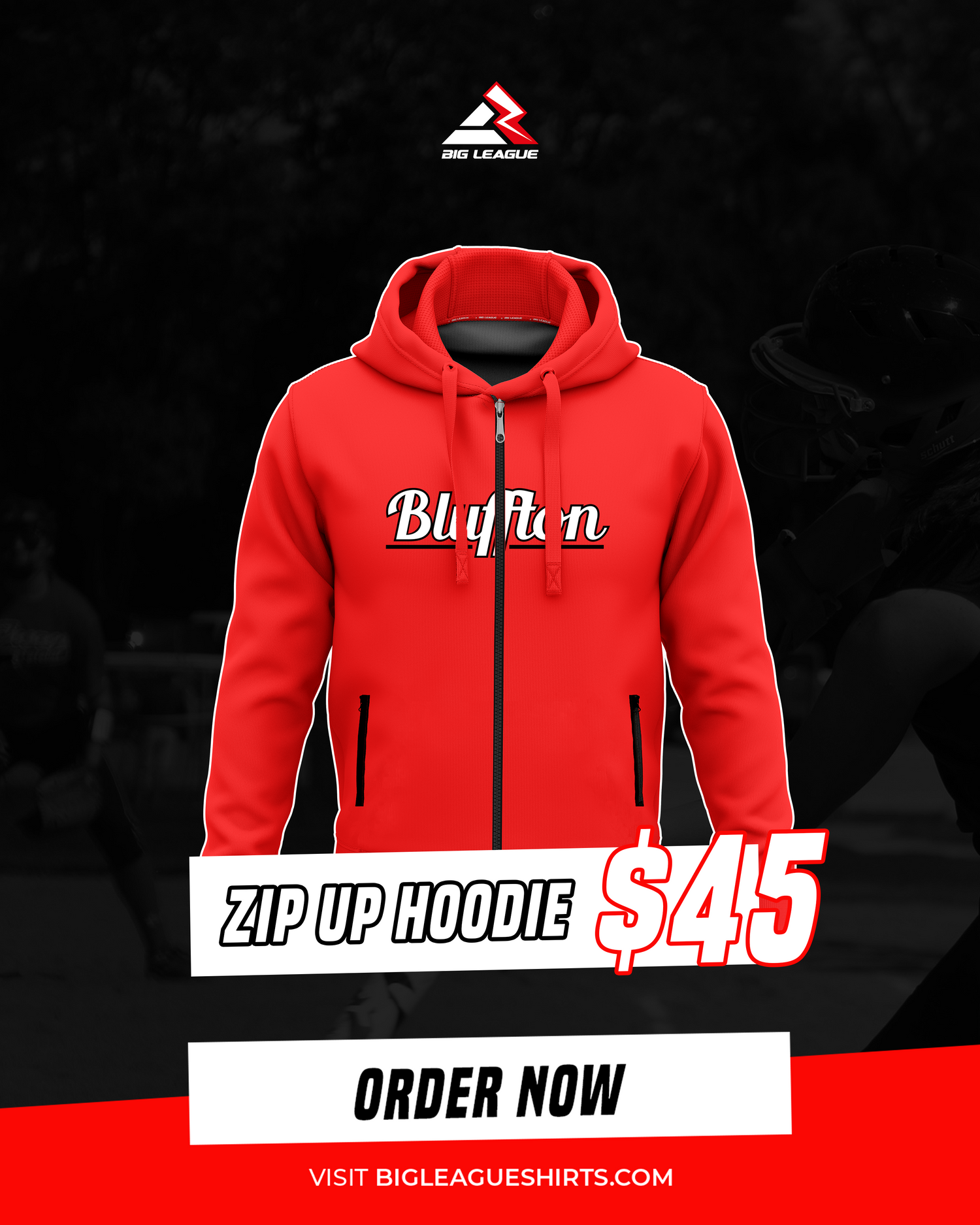 Hoodie / Bluffton Red