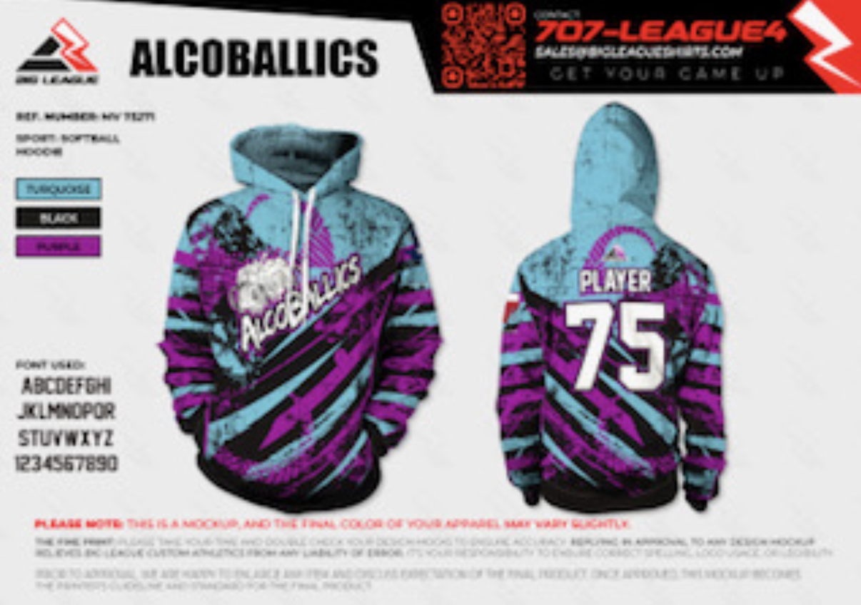 Hoodie / Purple/Stripes