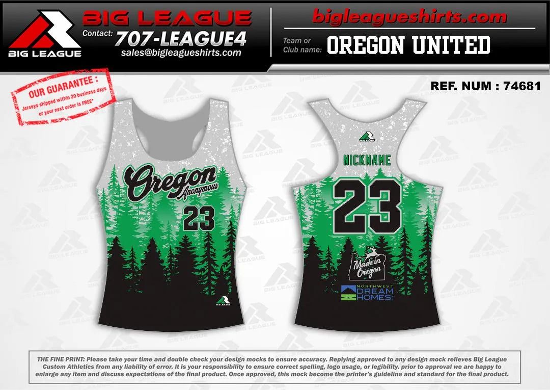 Racerback / White-Green