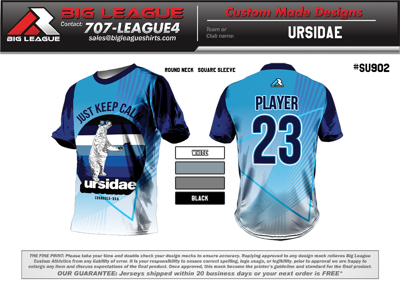 Blue Klondike Short Sleeve