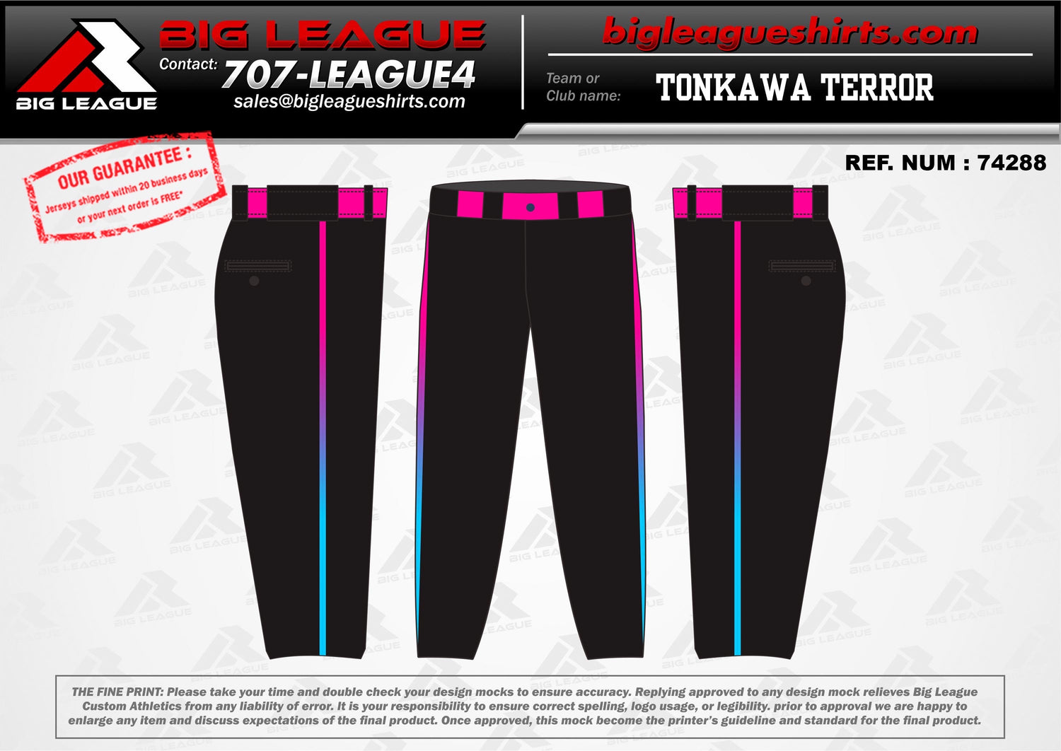 Pants - Pink Blue