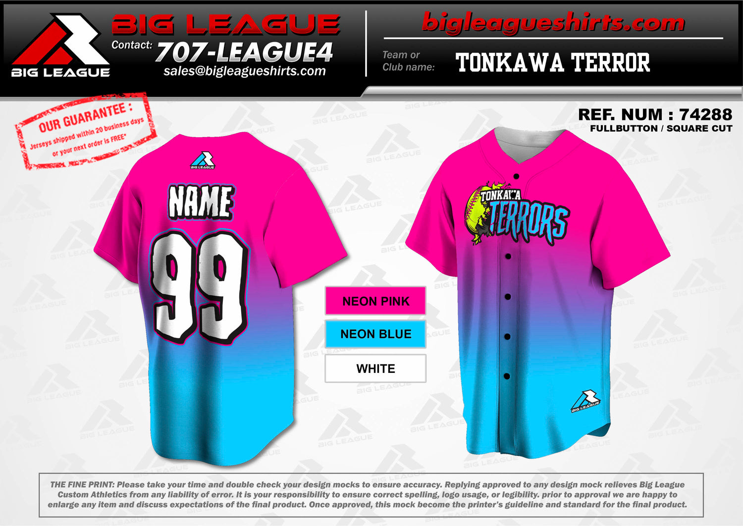 Jersey - Pink Blue