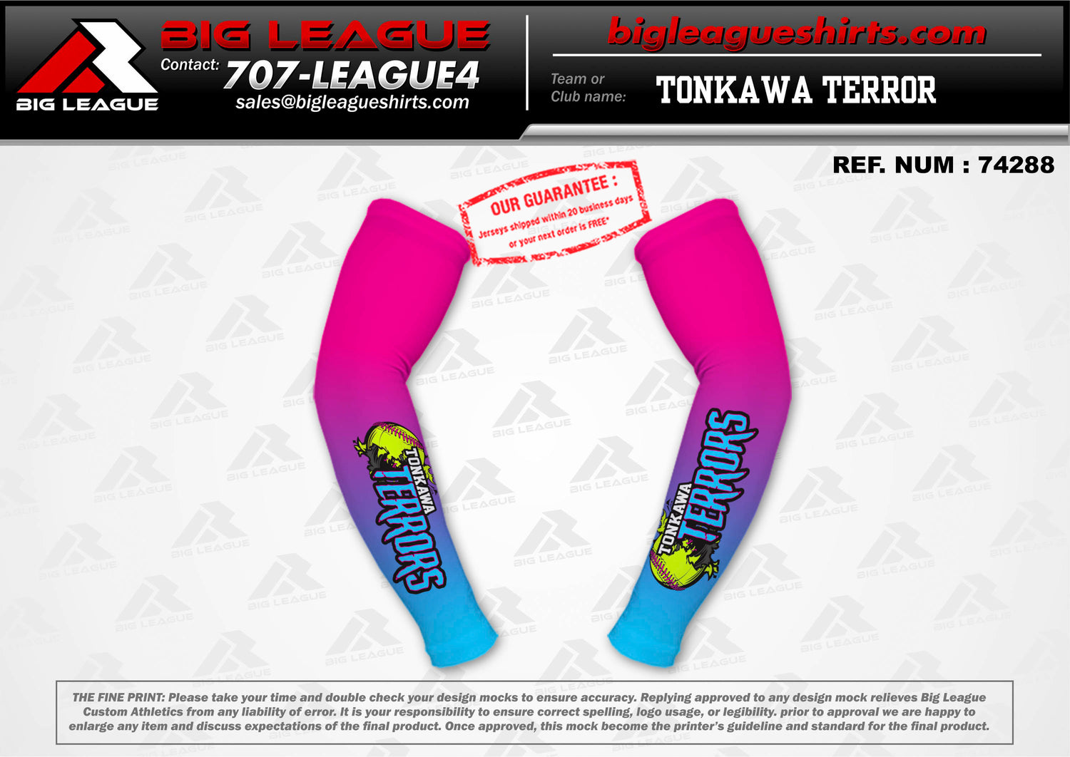 Arm Sleeves - Pink Blue