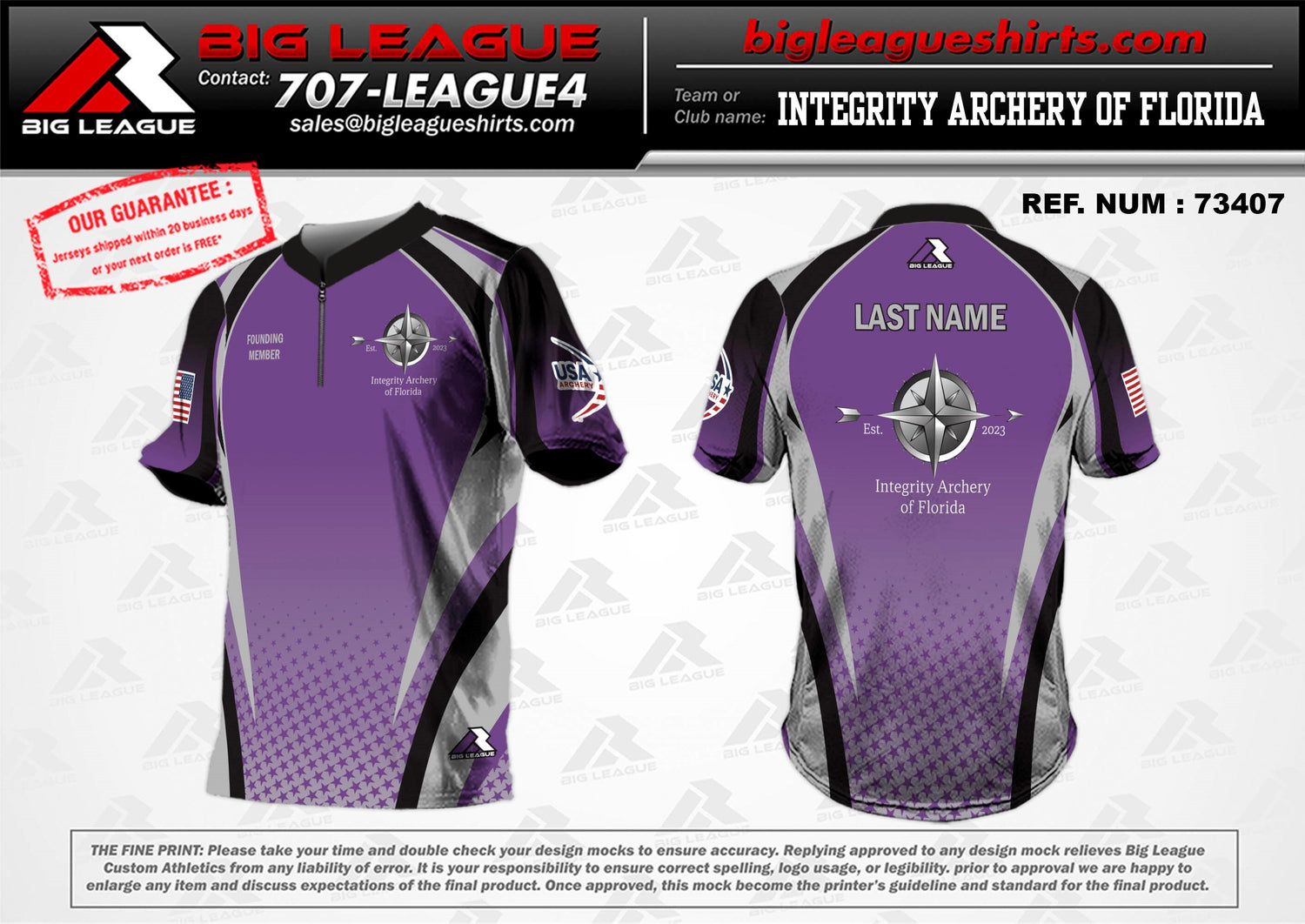 1/4 Zip - Purple/Black