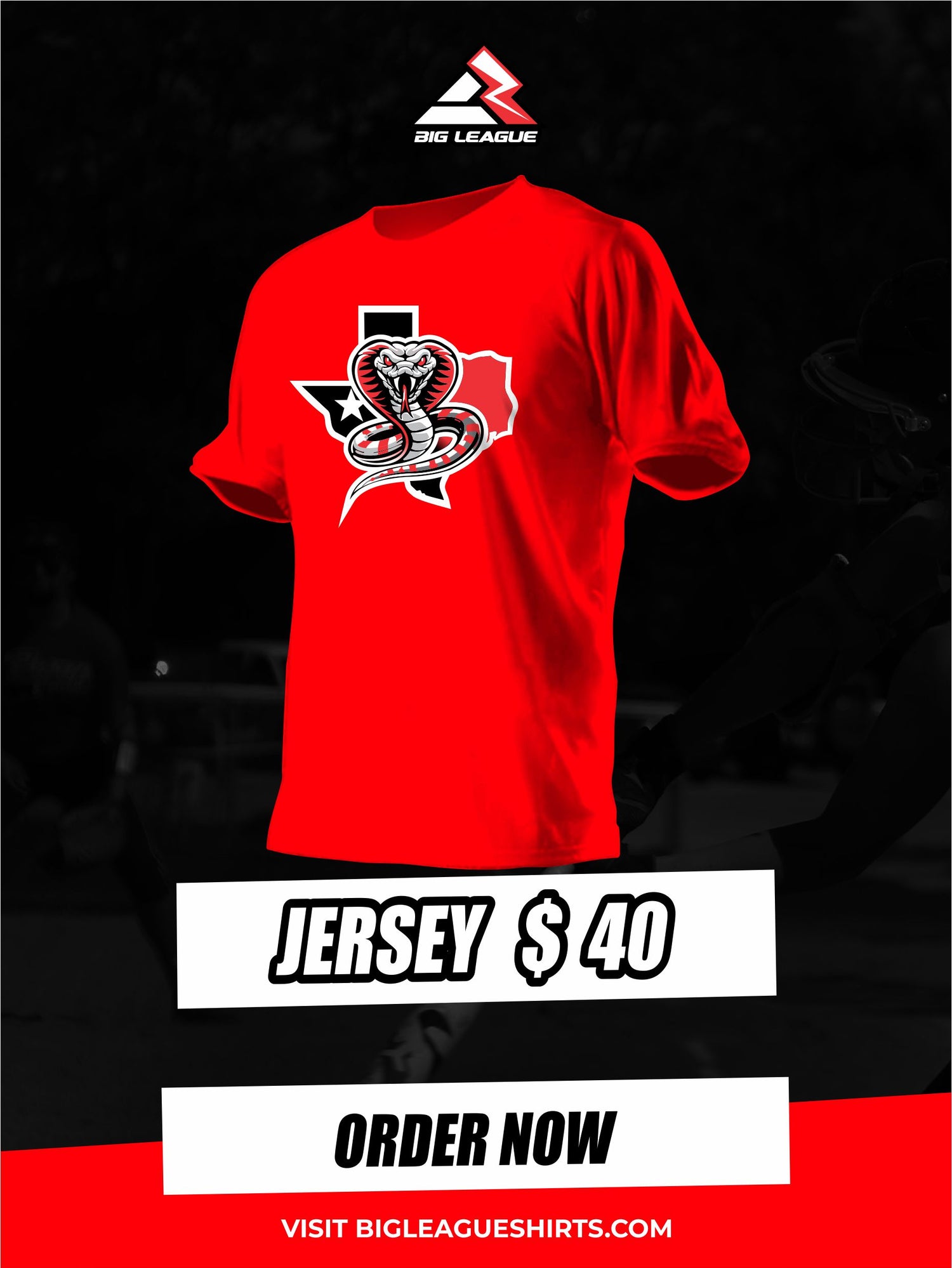 Crew Neck / Red