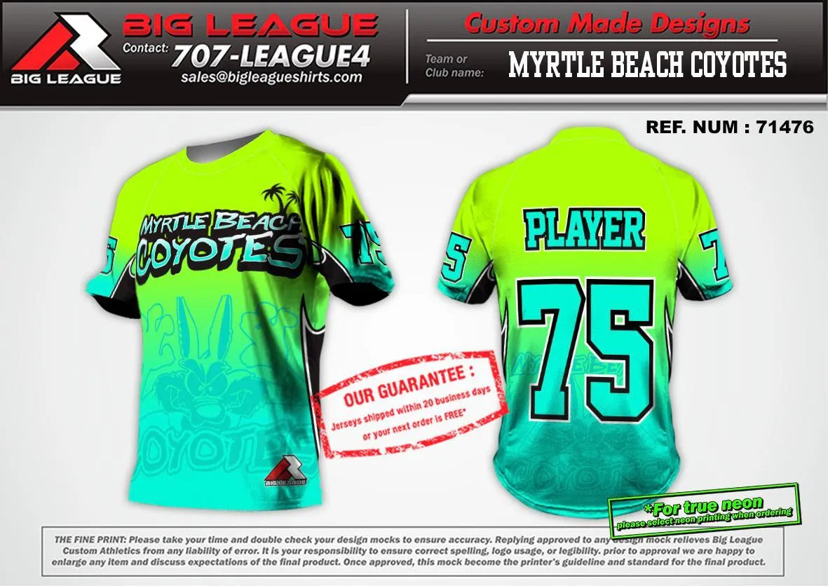 Crewneck Jersey / Neon - SkyBlue