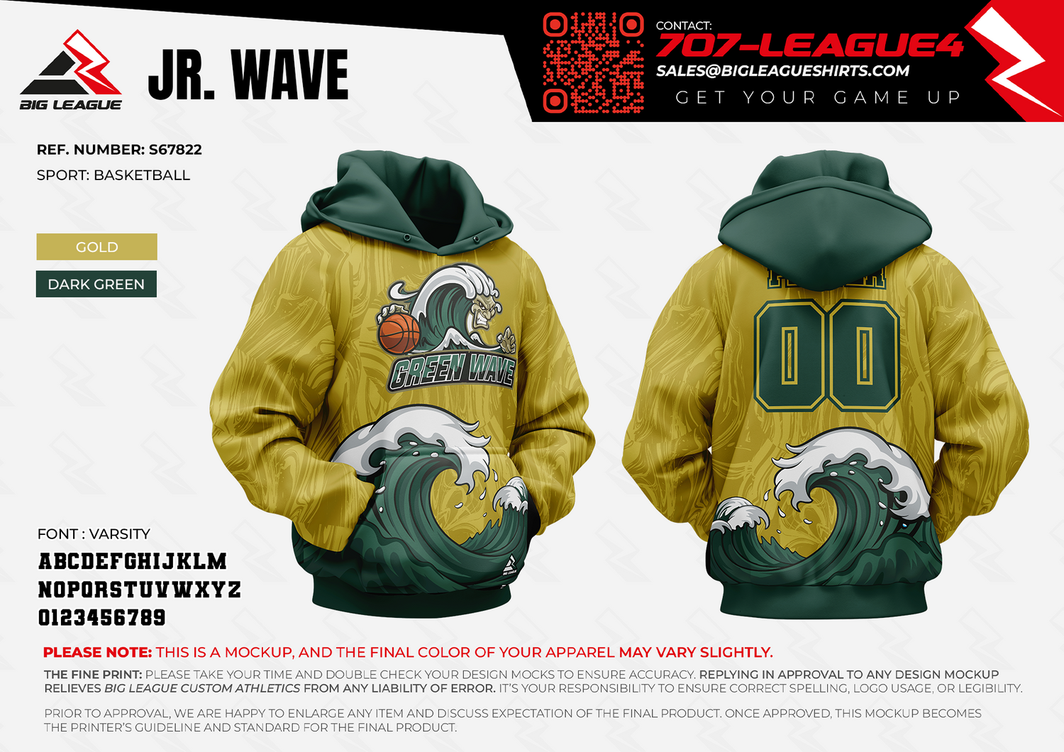 Green Wave / Hoodies