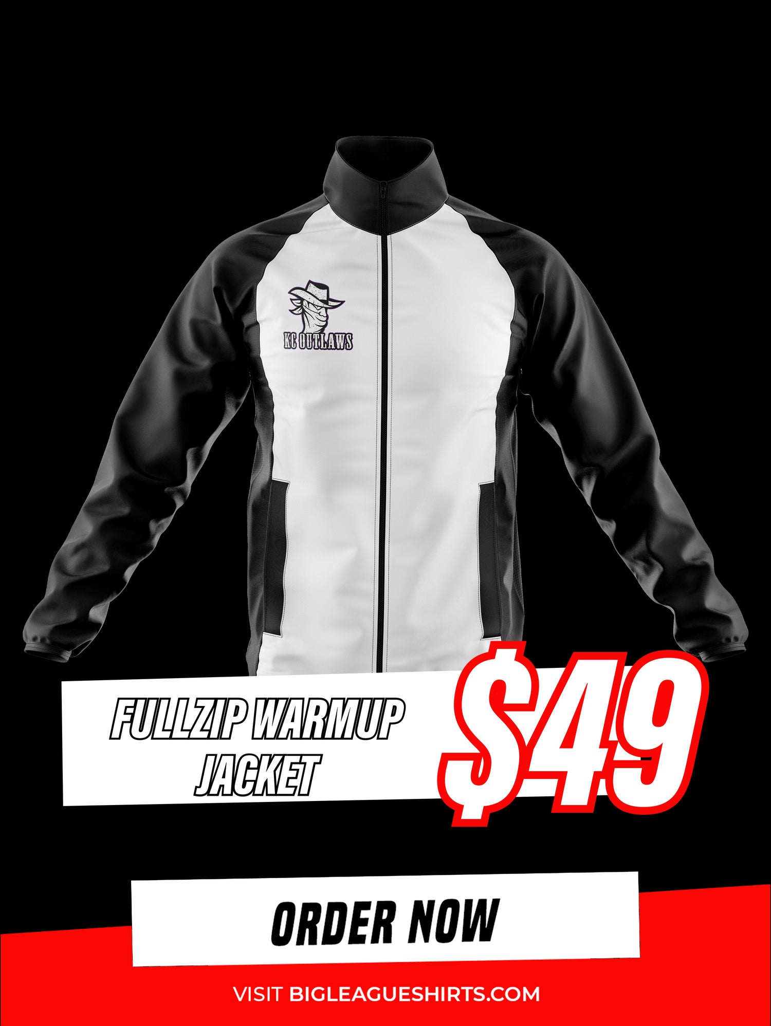 FullZip Warmup Jacket / Black