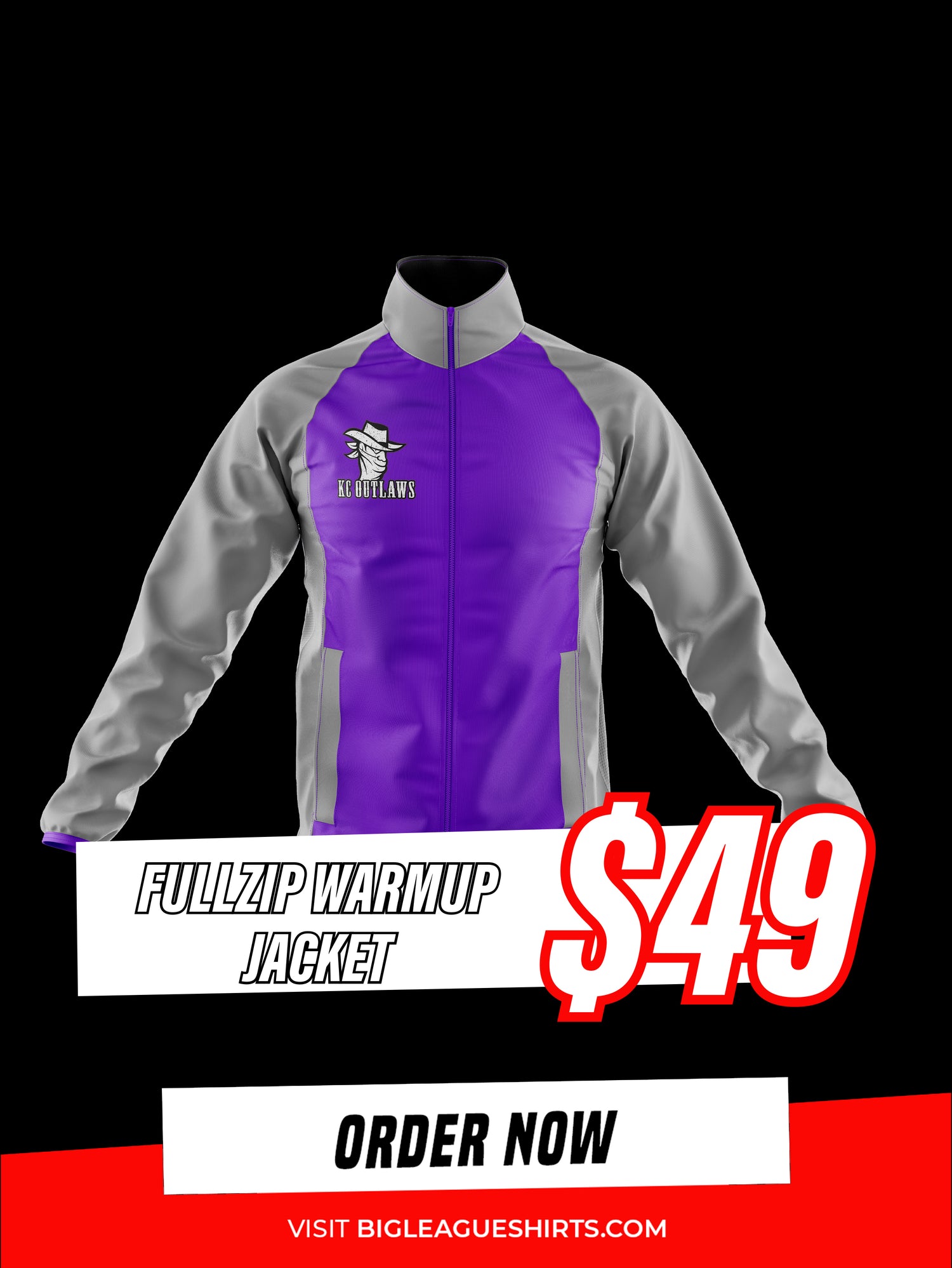 FullZip Warmup Jacket / Purple