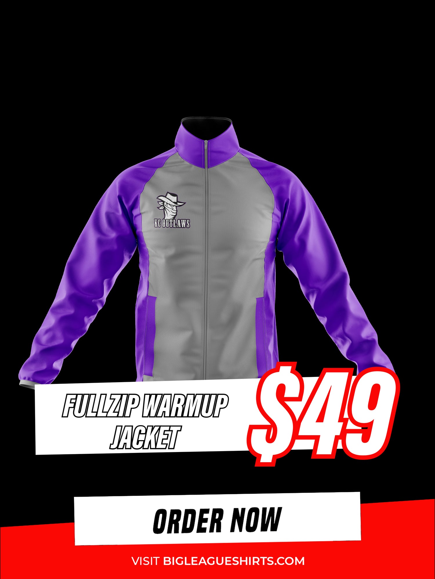 FullZip Warmup Jacket / Grey