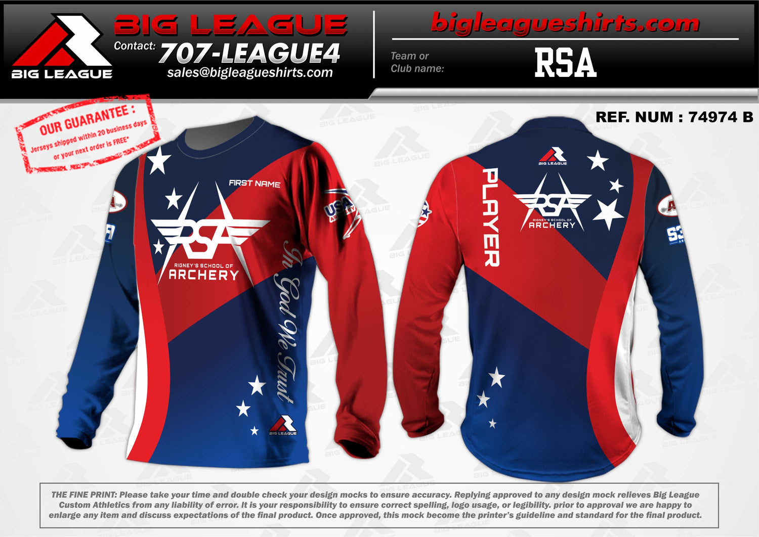 Long Sleeve Jersey / Stars