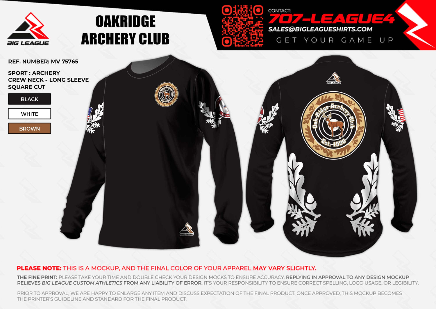 Long Sleeve (crew neck) / All Black