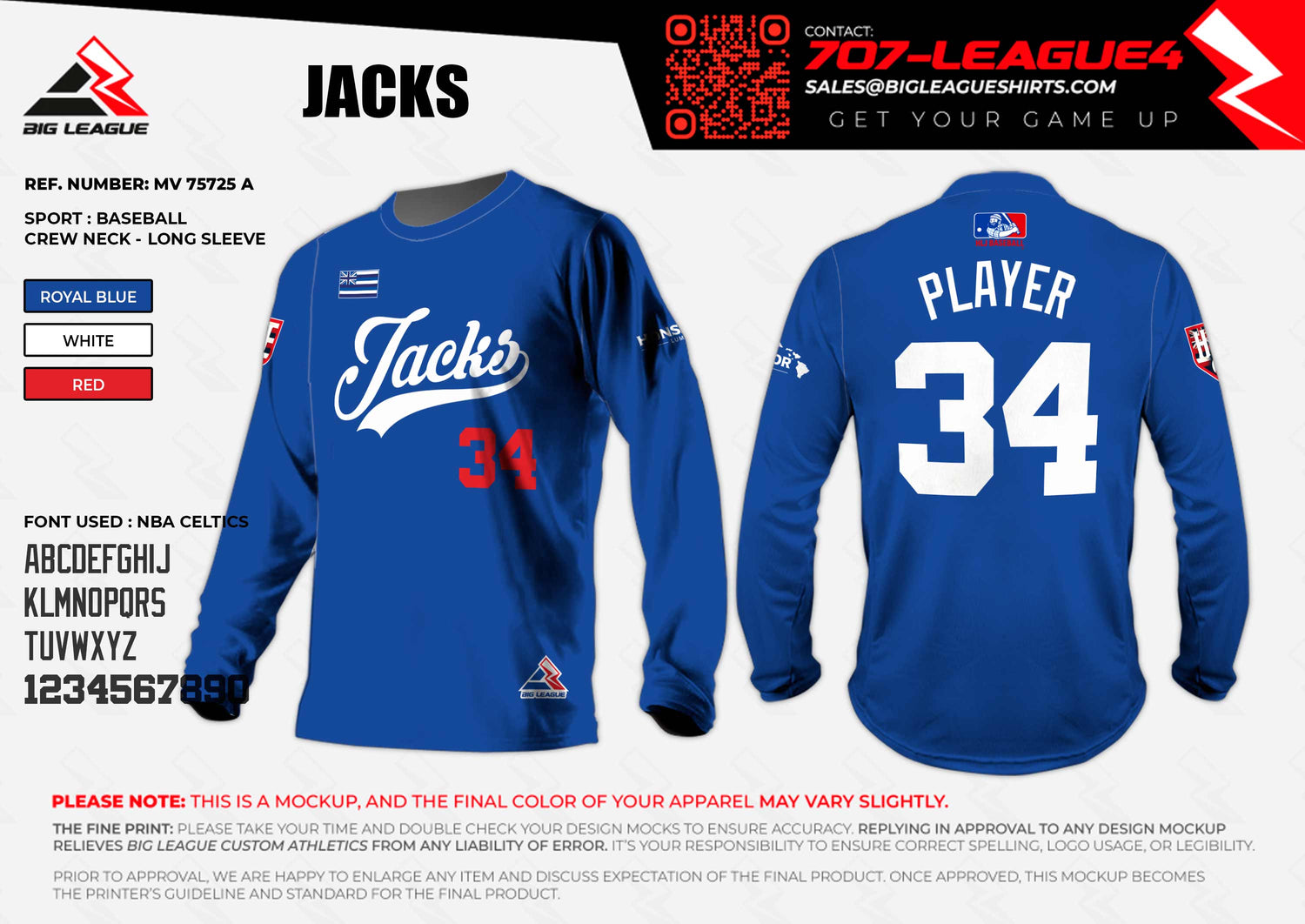Long Sleeve / Blue