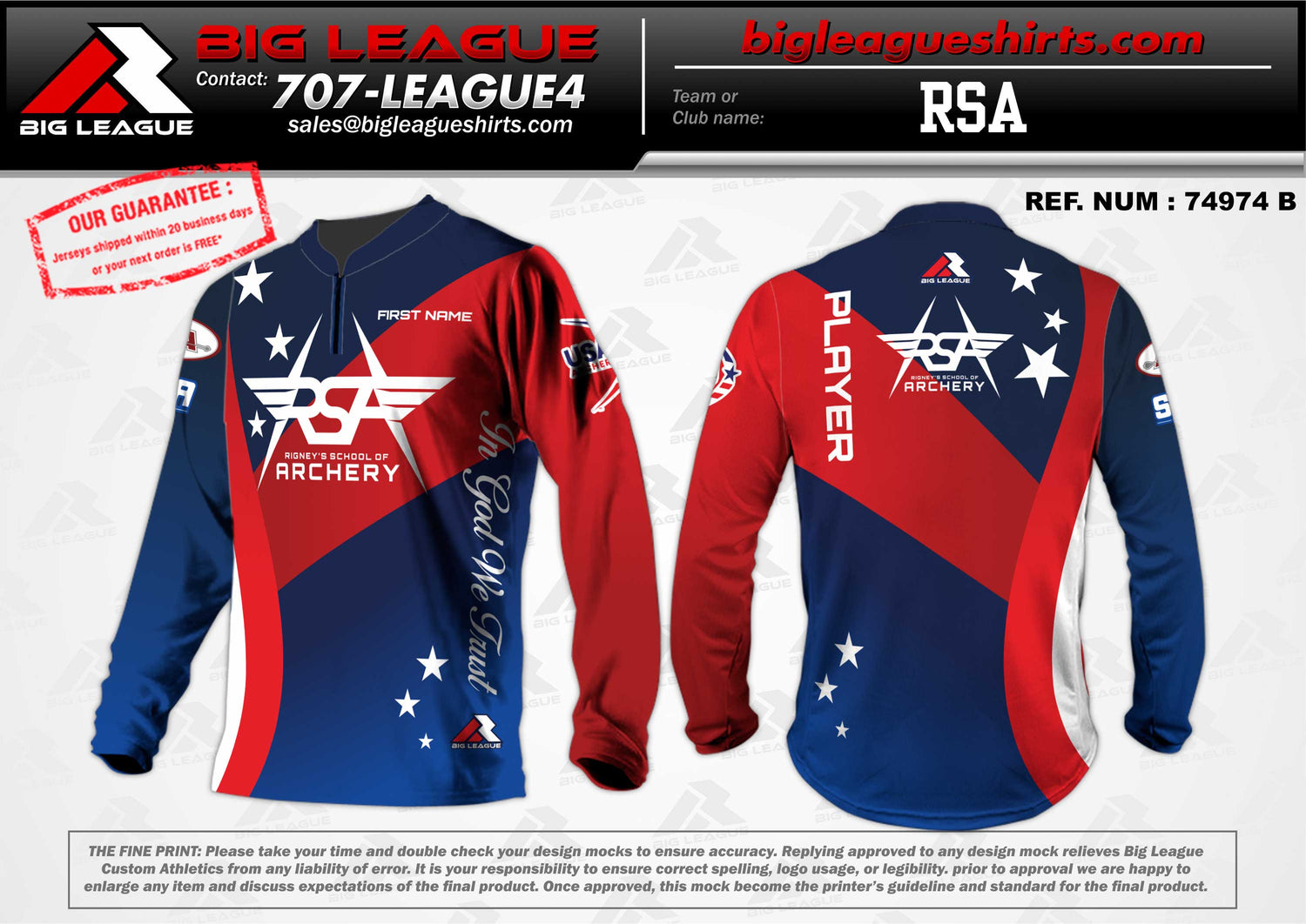 Long Sleeve Quarter Zip` / Stars