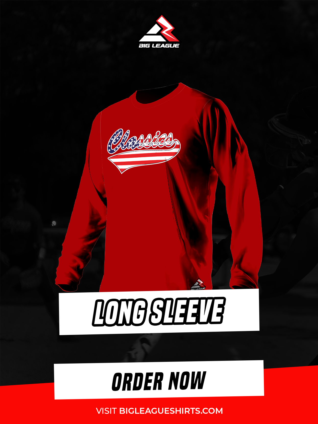 Long Sleeve / USA / Red