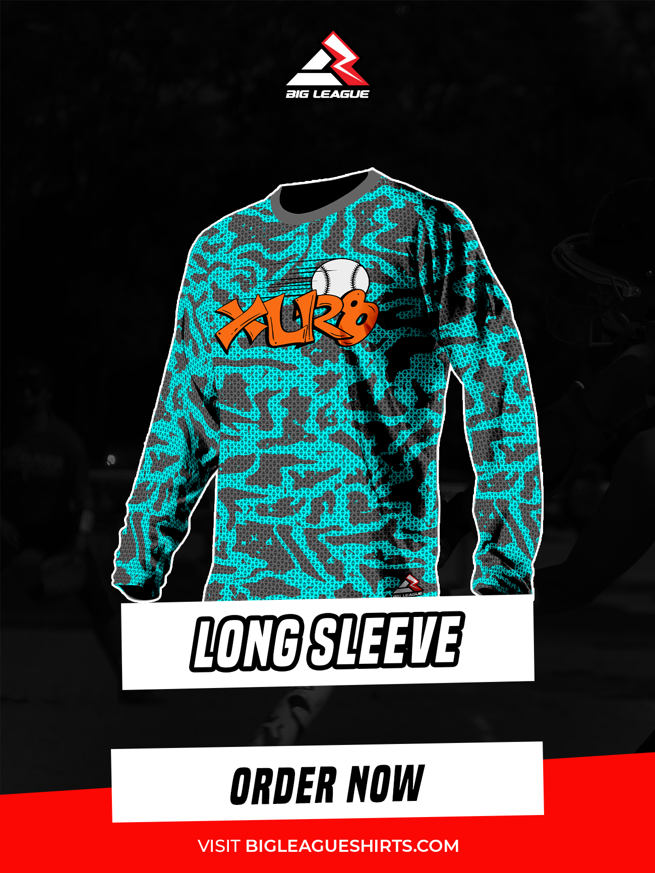 Long Sleeve T-Shirt / Cyan