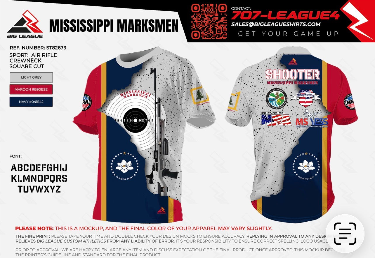 Crew Neck / Mississippi Marksmen / Air Rifle
