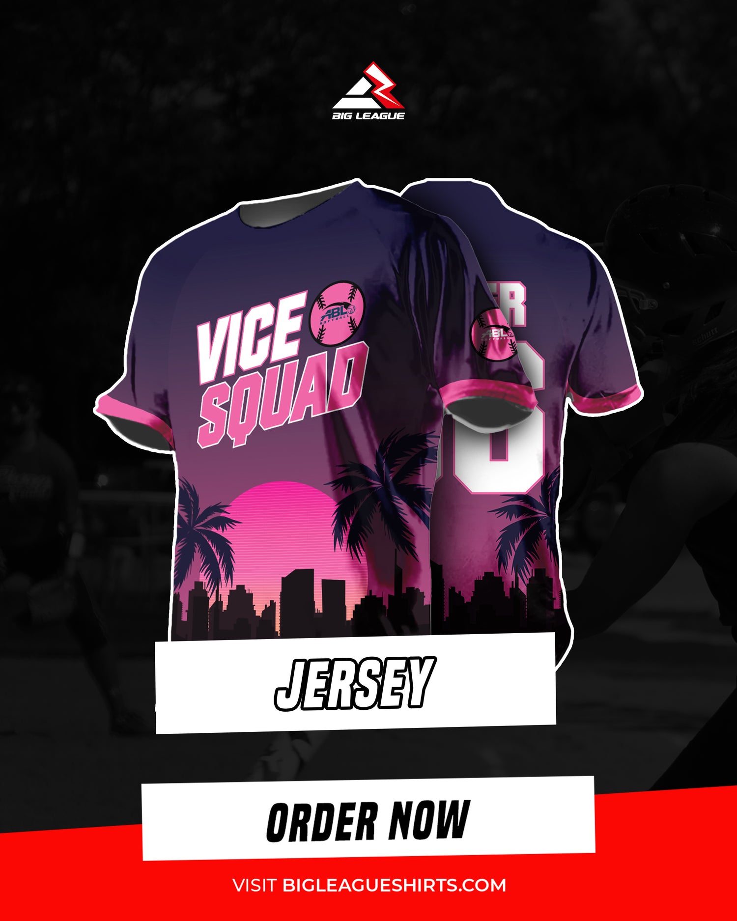 Crew Neck Jerseys / Game Day Pink
