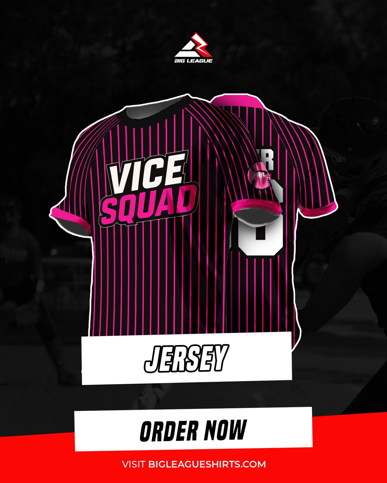 Crew Neck Jerseys / Game Day Pinstripe