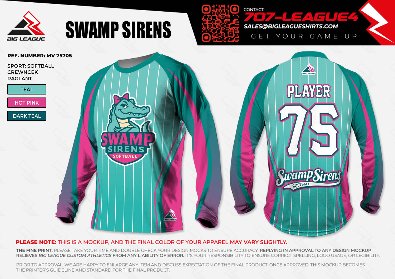 Long Sleeve / Teal