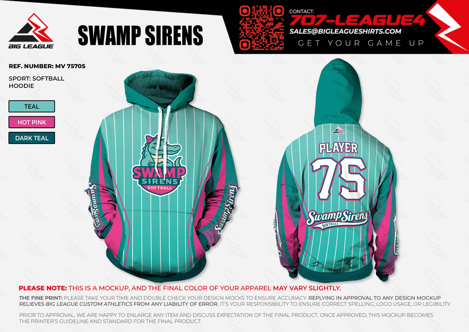 Hoodie / Teal