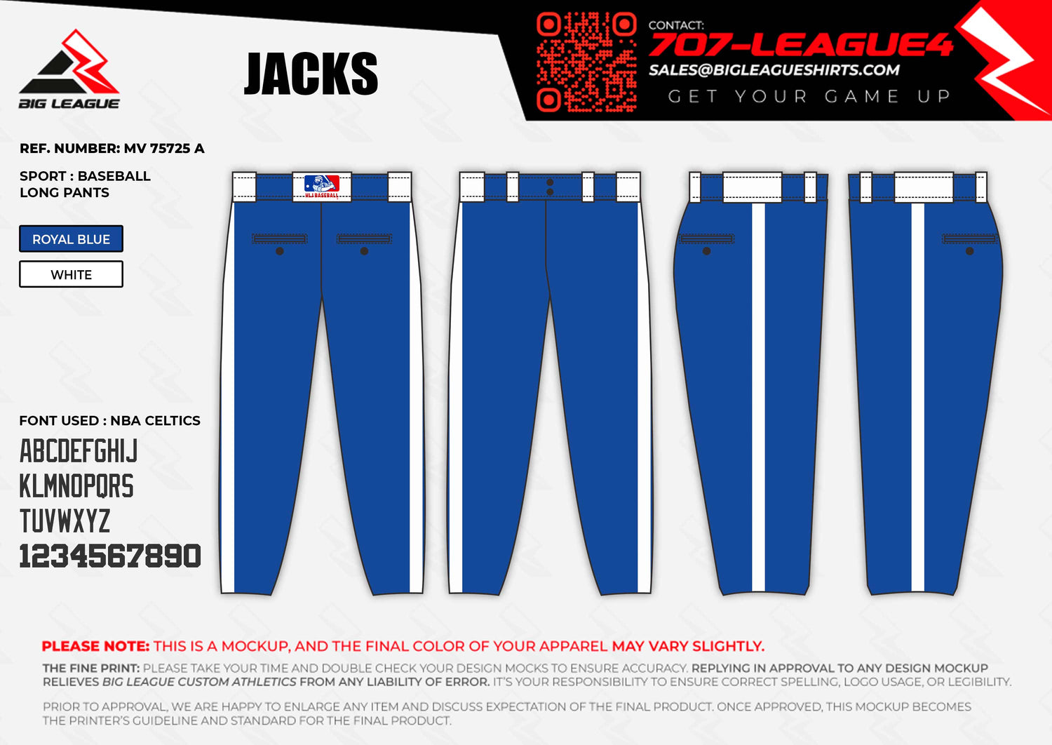 Full Length Pants / Blue