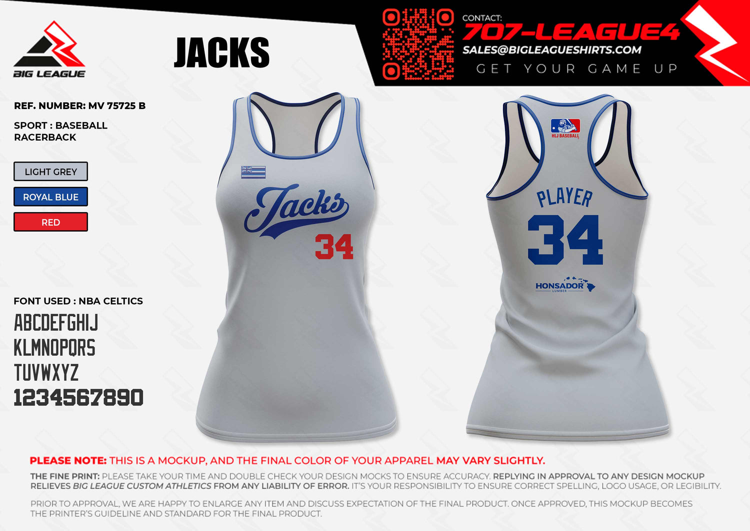 Racerback / Grey