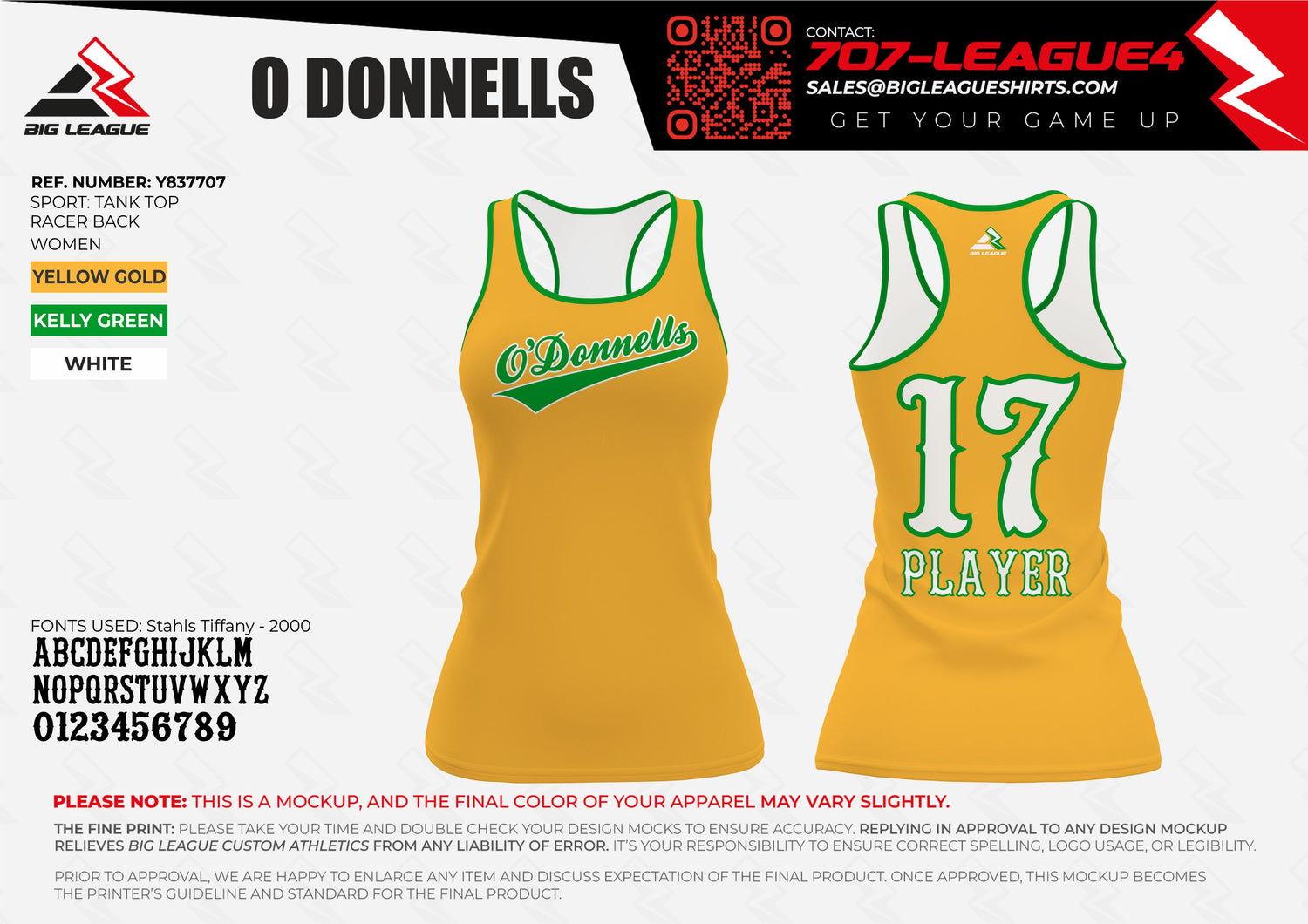 Racerbacks / Yellow
