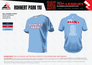 Rohnert Park Baseball (Blue) Team Store
