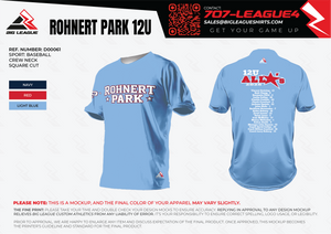 Rohnert Park Baseball (Blue) Team Store