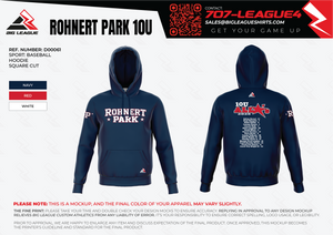Rohnert Park Baseball (Blue) Team Store