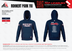 Rohnert Park Baseball (Blue) Team Store