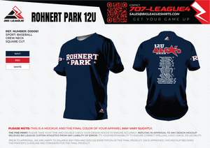 Rohnert Park Baseball (Blue) Team Store