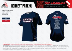 Rohnert Park Baseball (Blue) Team Store